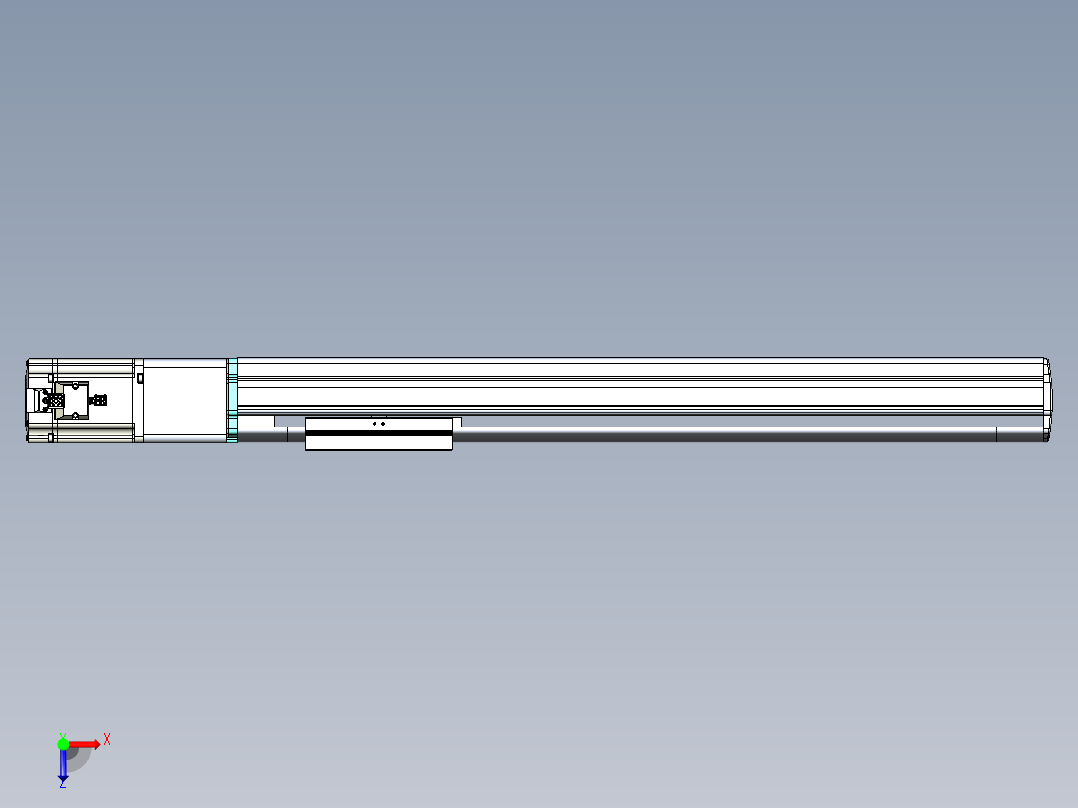 VF丝杆传动-一般环境VF14-Lxx-C-S500-BC-ZP75-C3俯视图