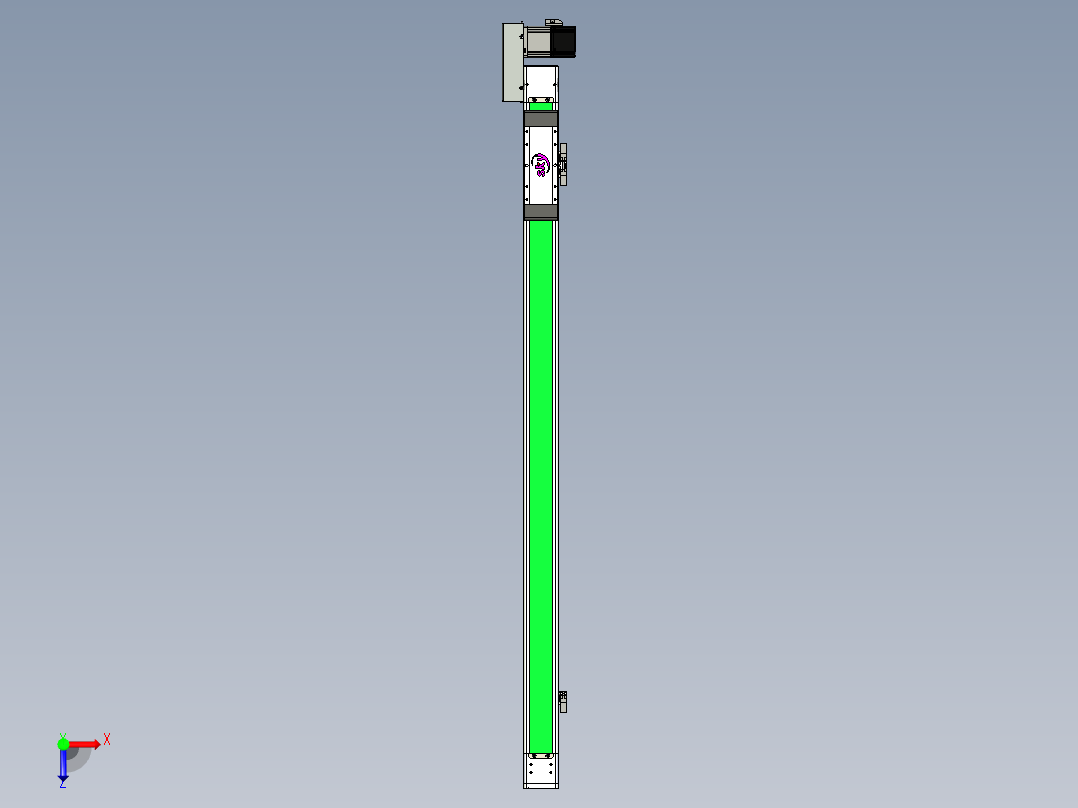 同步带滑台-欧规BC6H-L60-S1000-L-ZP40-D3俯视图