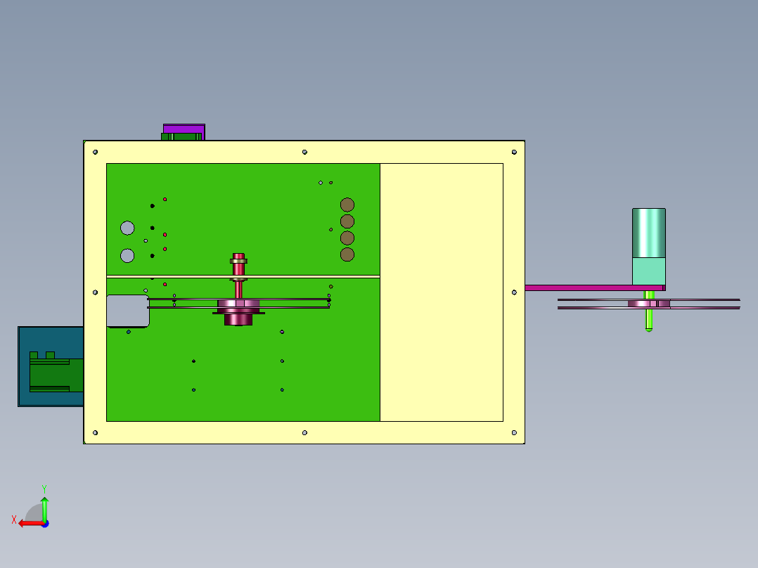 摄像头电子元器件编带机后视图