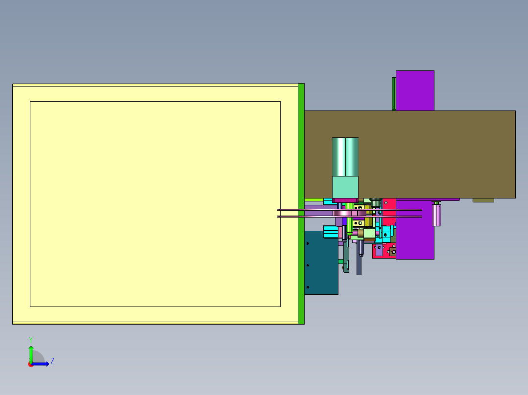 摄像头电子元器件编带机左视图