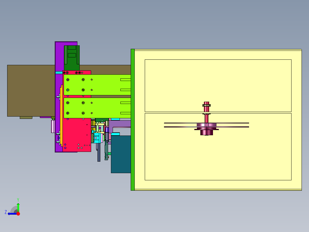 摄像头电子元器件编带机右视图