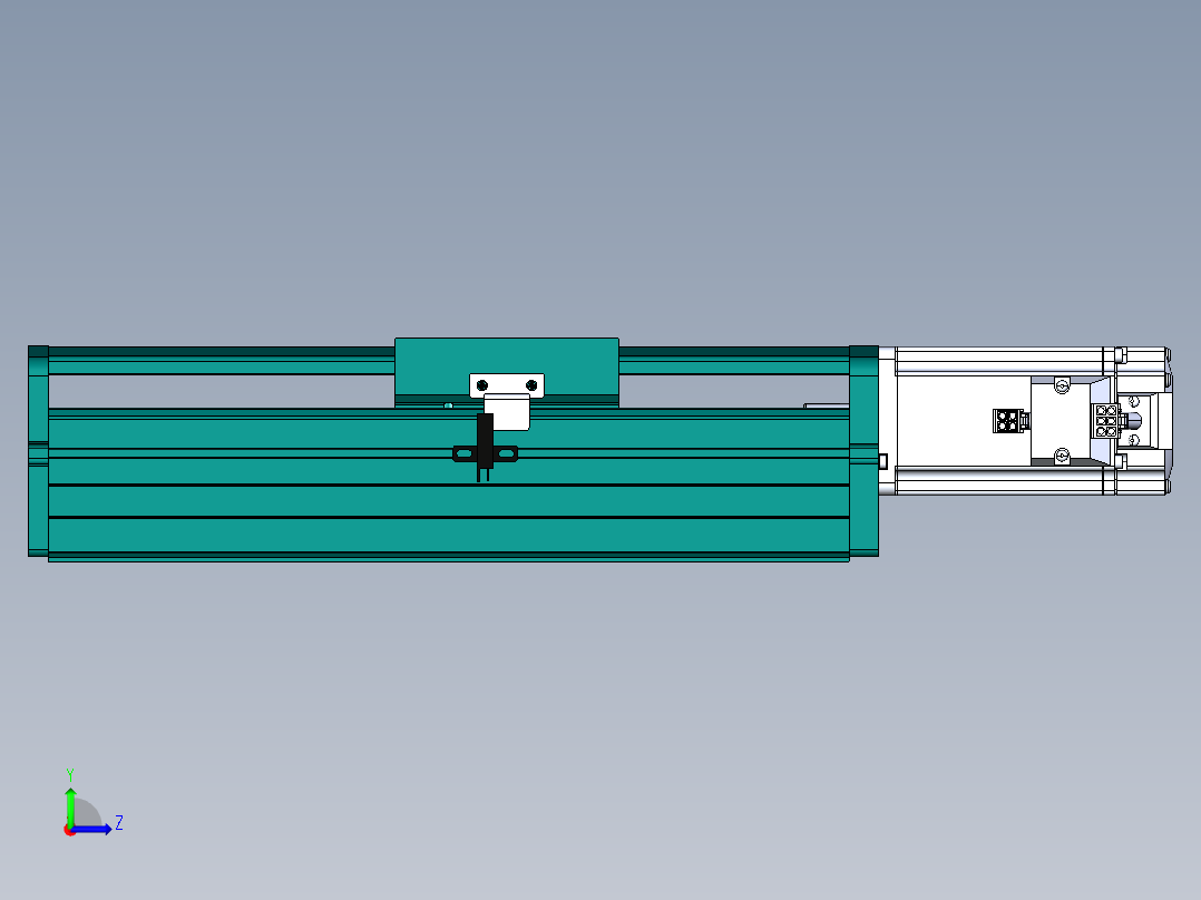 东锦丝杆传动-直线滑台模组DH100-C-L10-S100-BC-O400W-C3左视图