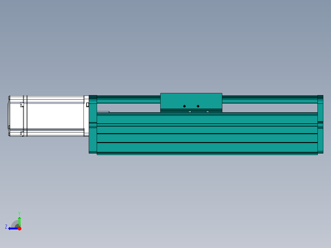 东锦丝杆传动-直线滑台模组DH100-C-L10-S100-BC-O400W-C3右视图