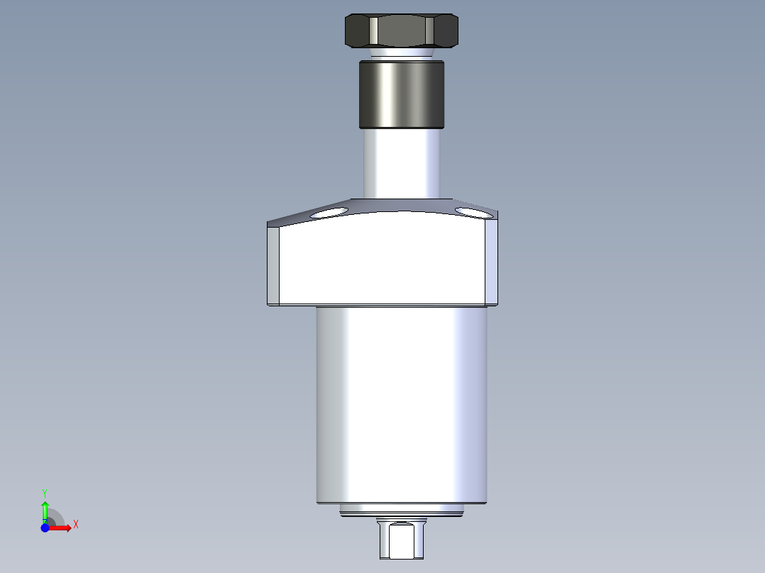 KOSMEKLHA0400-SLD_R01多系列多零件图纸模型前视图