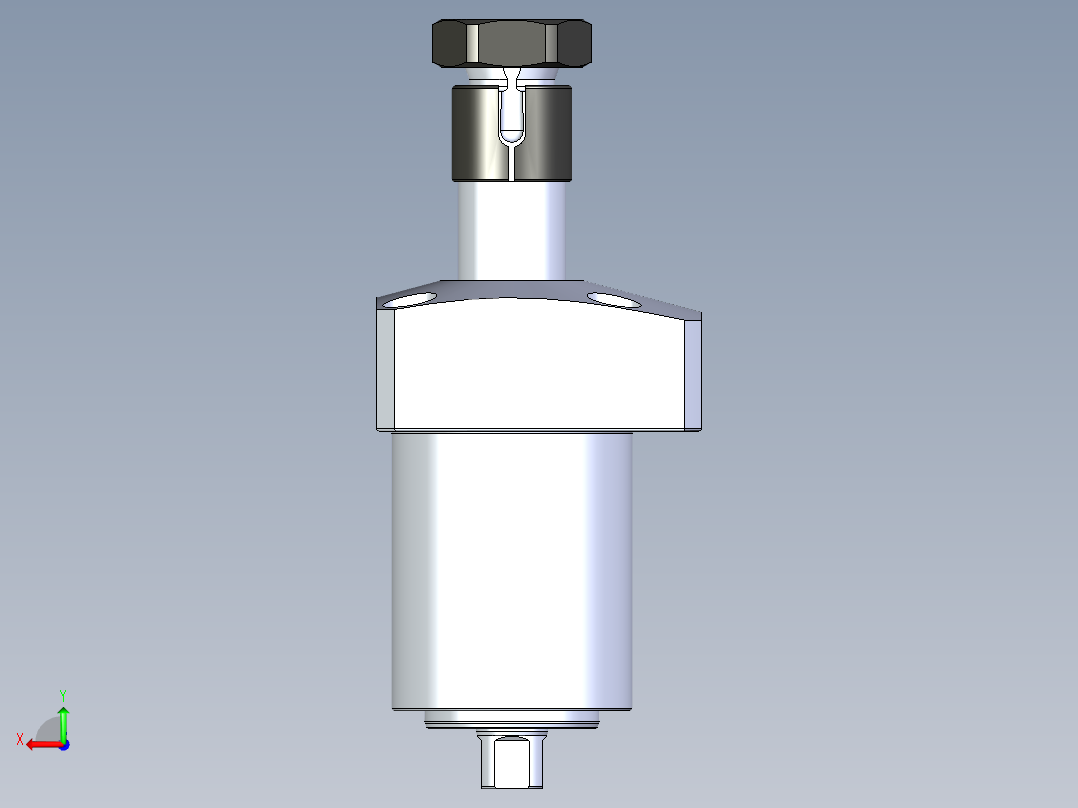KOSMEKLHA0400-SLD_R01多系列多零件图纸模型后视图