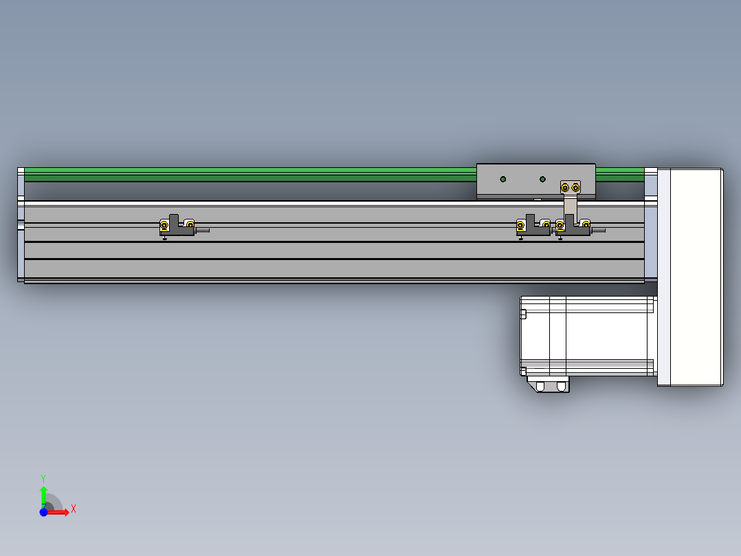MTH丝杆半封闭模组MT100BS-BM-60前视图