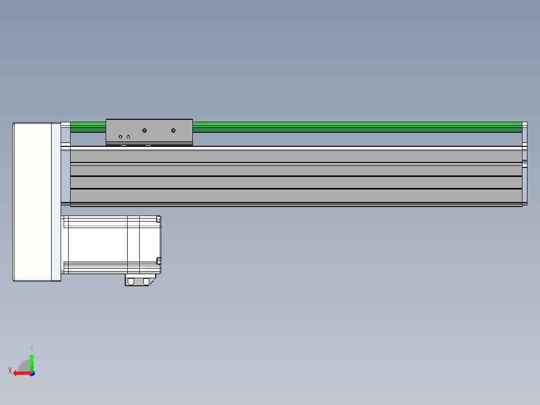 MTH丝杆半封闭模组MT100BS-BM-60后视图