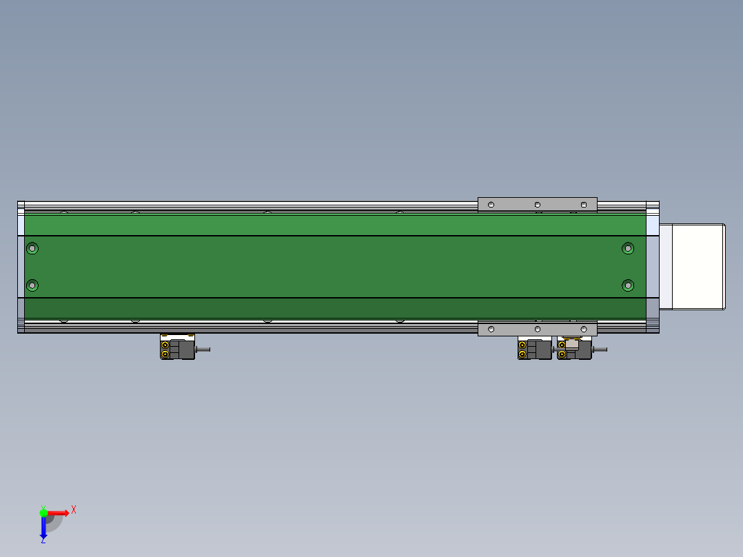 MTH丝杆半封闭模组MT100BS-BM-60俯视图