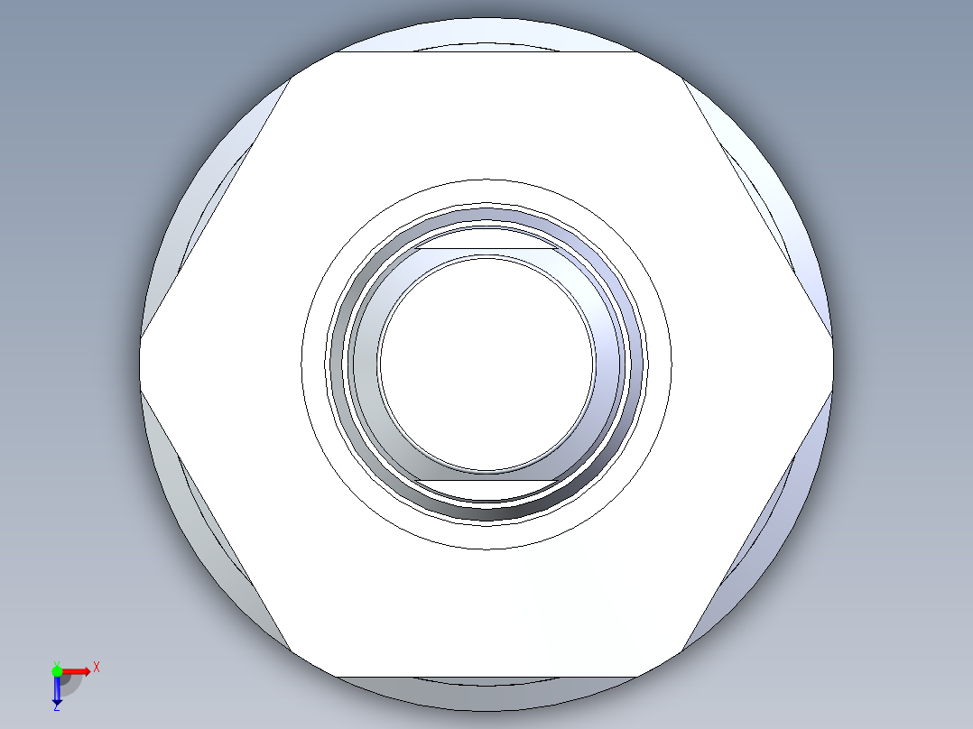 KOSMEKLD0302-xM-E多系列多零件图纸模型俯视图