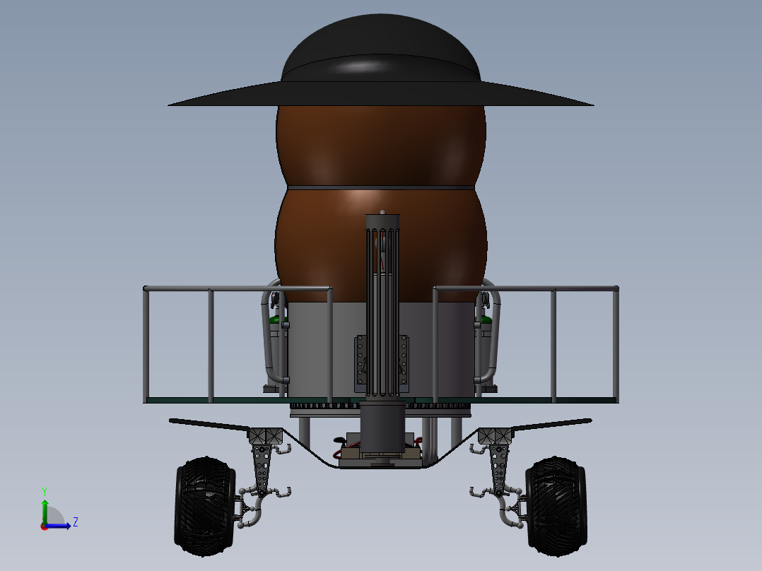 月球侦察车左视图