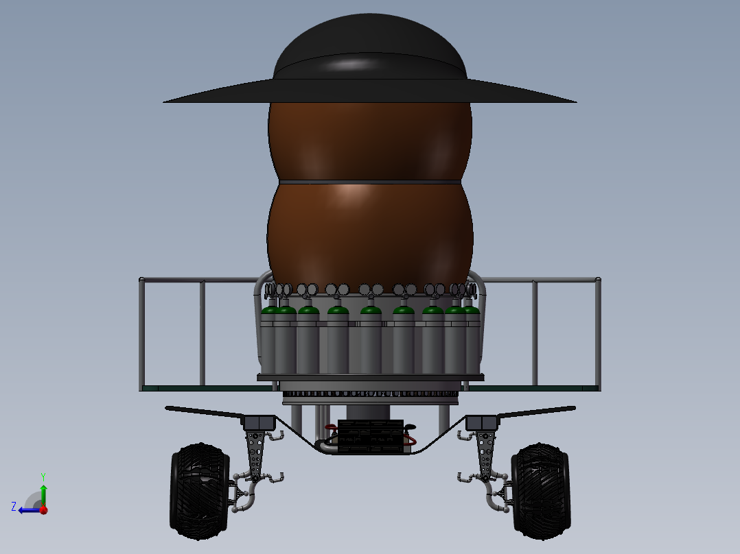 月球侦察车右视图