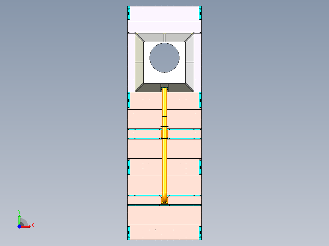 快装式除尘罩子前视图