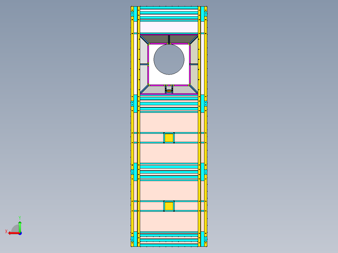 快装式除尘罩子后视图