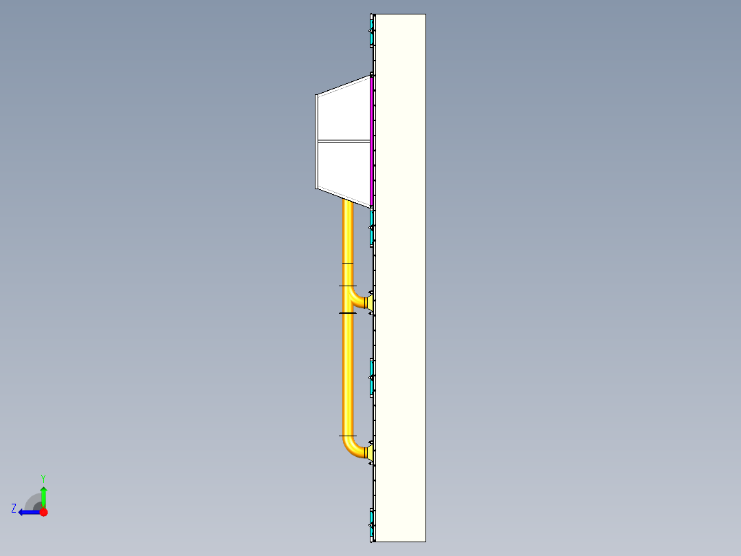 快装式除尘罩子右视图