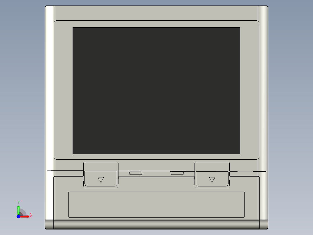 基恩士TR-V501_kc图纸模型前视图