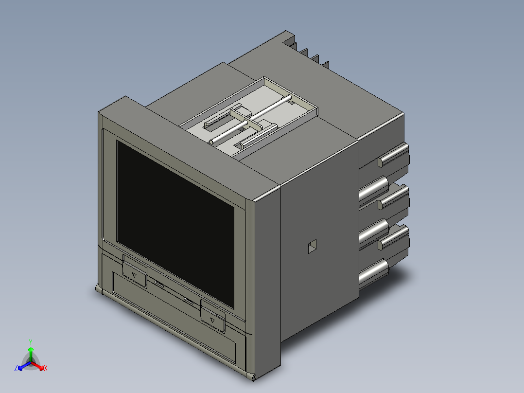 基恩士TR-V501_kc图纸模型正等轴测图