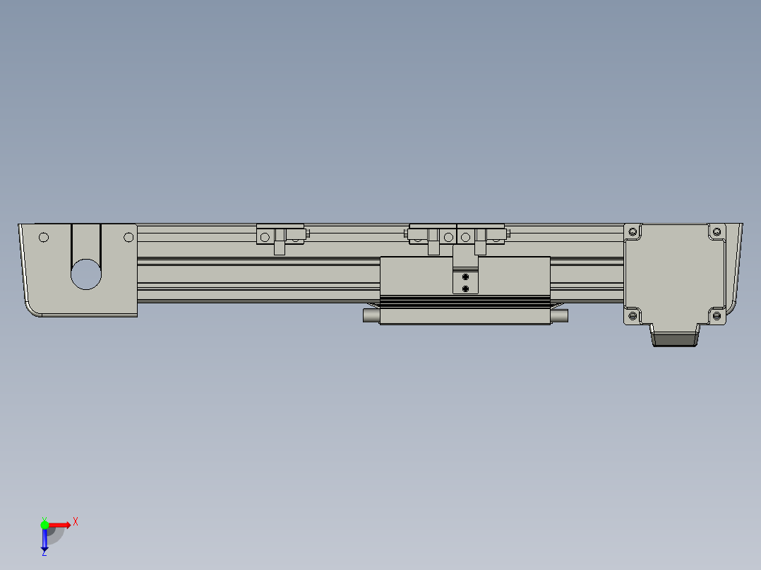 威洛博LB.GB同步带传动--欧规系列EBF5-L11-S100-BL-P20-C4俯视图
