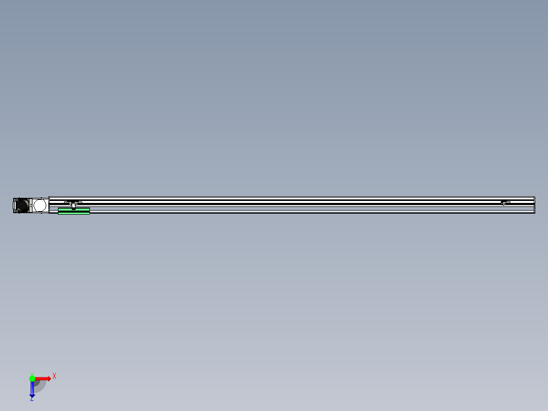 同步带滑台-半封闭B13H-L45-S1900-L-P40-D3俯视图