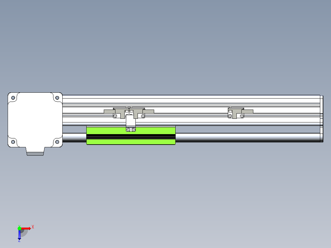 同步带滑台-半封闭B13-L90-S150-R-Z86-D3俯视图