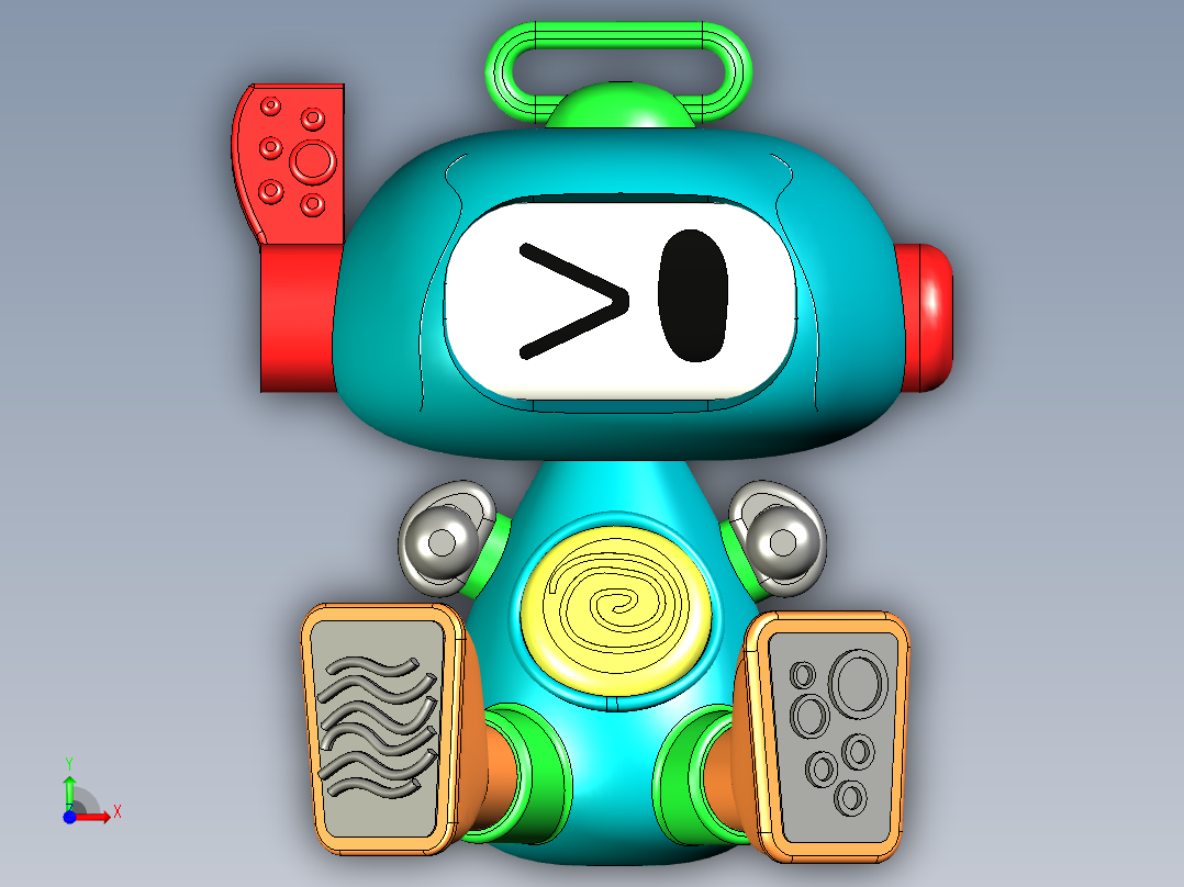 机器人 STP前视图