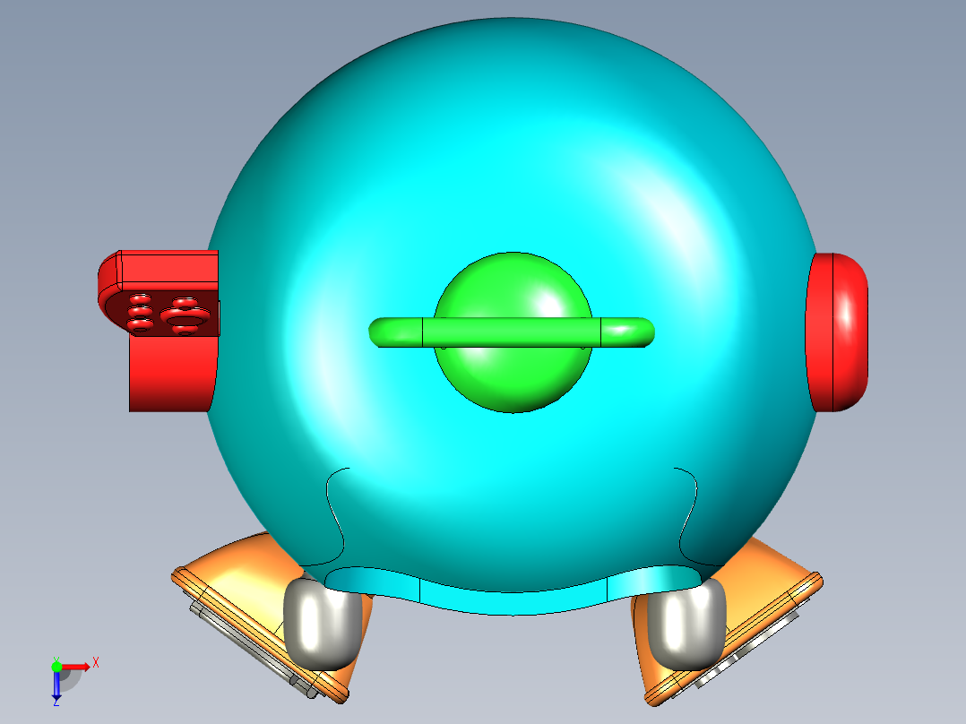 机器人 STP俯视图