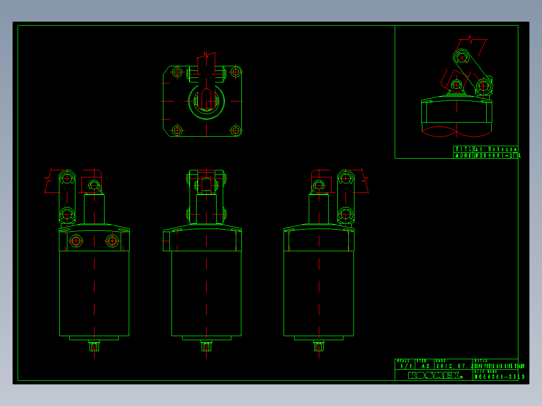KOSMEKWCE4001-2SLD多系列多零件图纸模型多系列多零件图纸模型