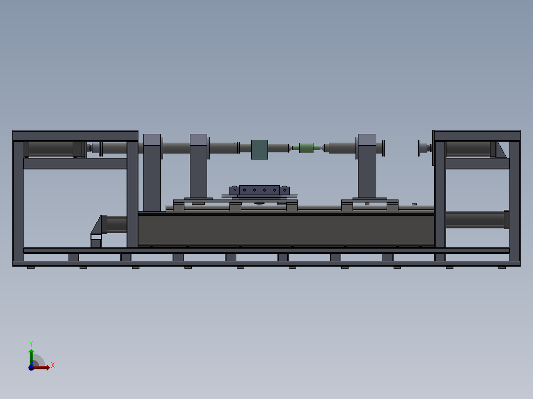 H90-200压机装配前视图