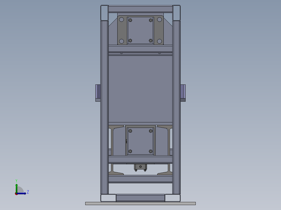 H90-200压机装配左视图