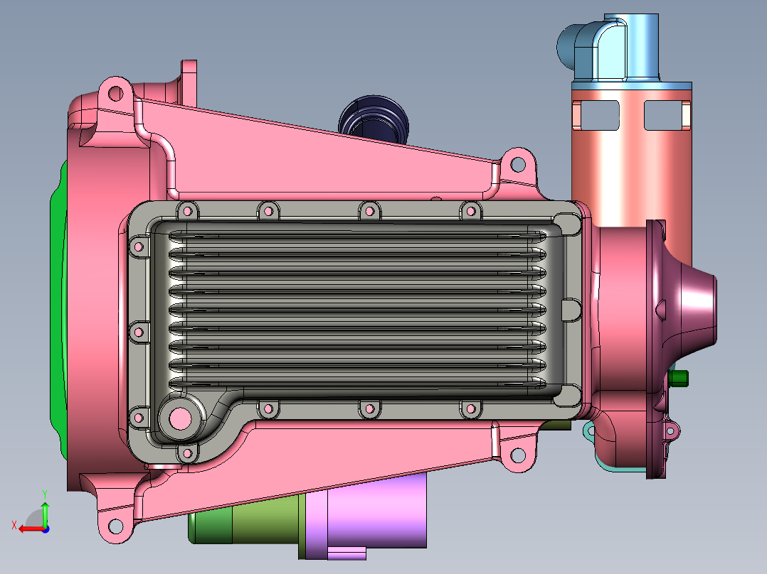 老爷车奥斯汀4缸发动机后视图