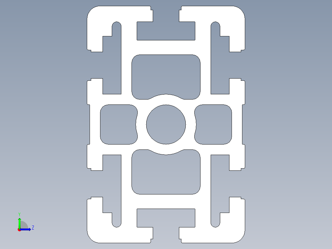 型材-BR 60X90 KJN990450.STEP左视图