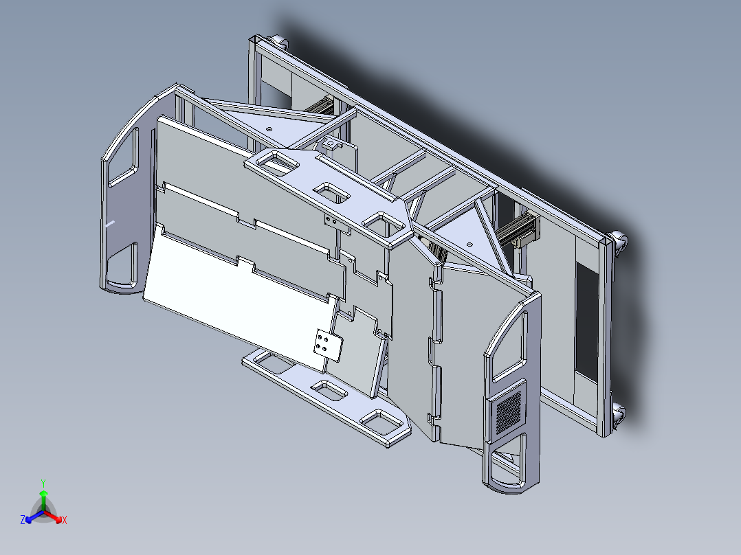 自动病床建模三维模型