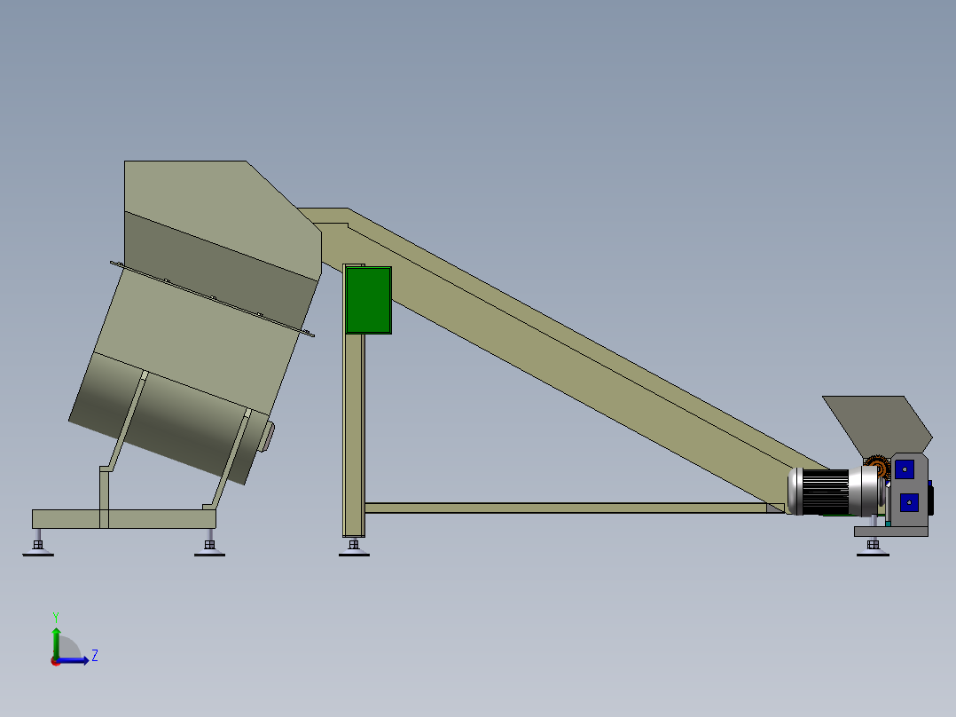 切屑输送机左视图