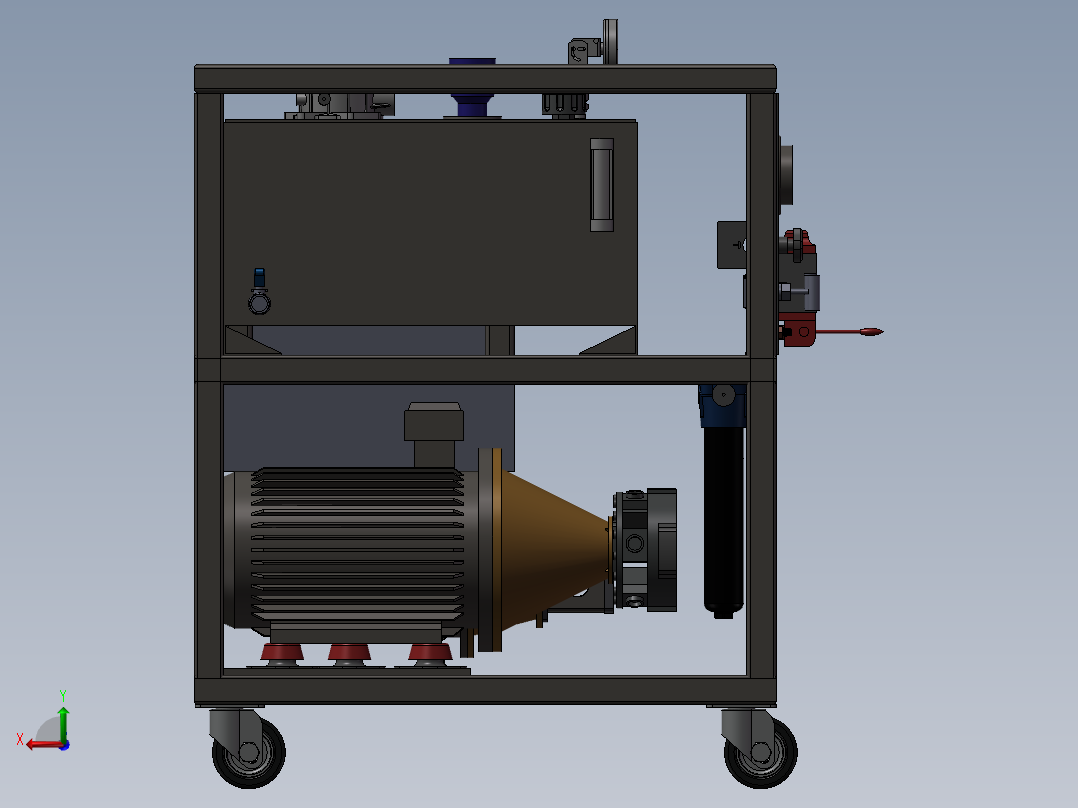 9.3KW发电机模型后视图