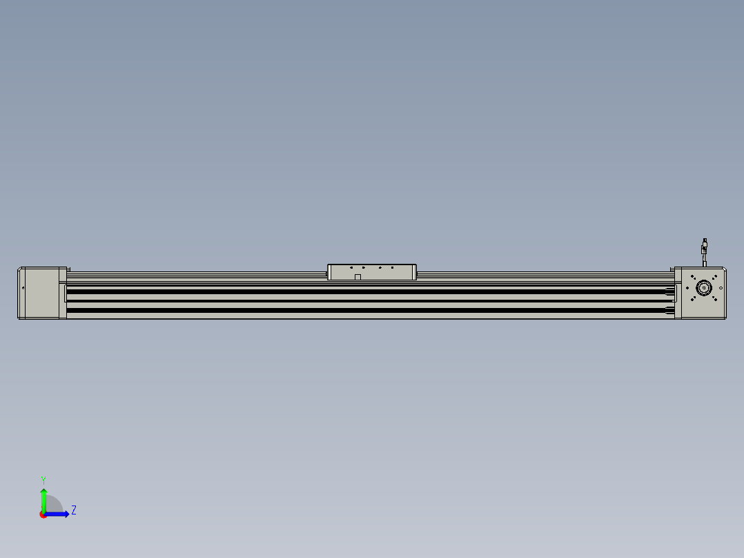 威洛博直线电机模组EB20-L224-S1350-L-ZP75-MS3-5K左视图