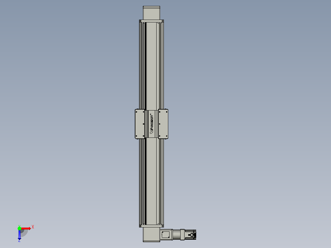 威洛博直线电机模组EB20-L224-S1350-L-ZP75-MS3-5K俯视图