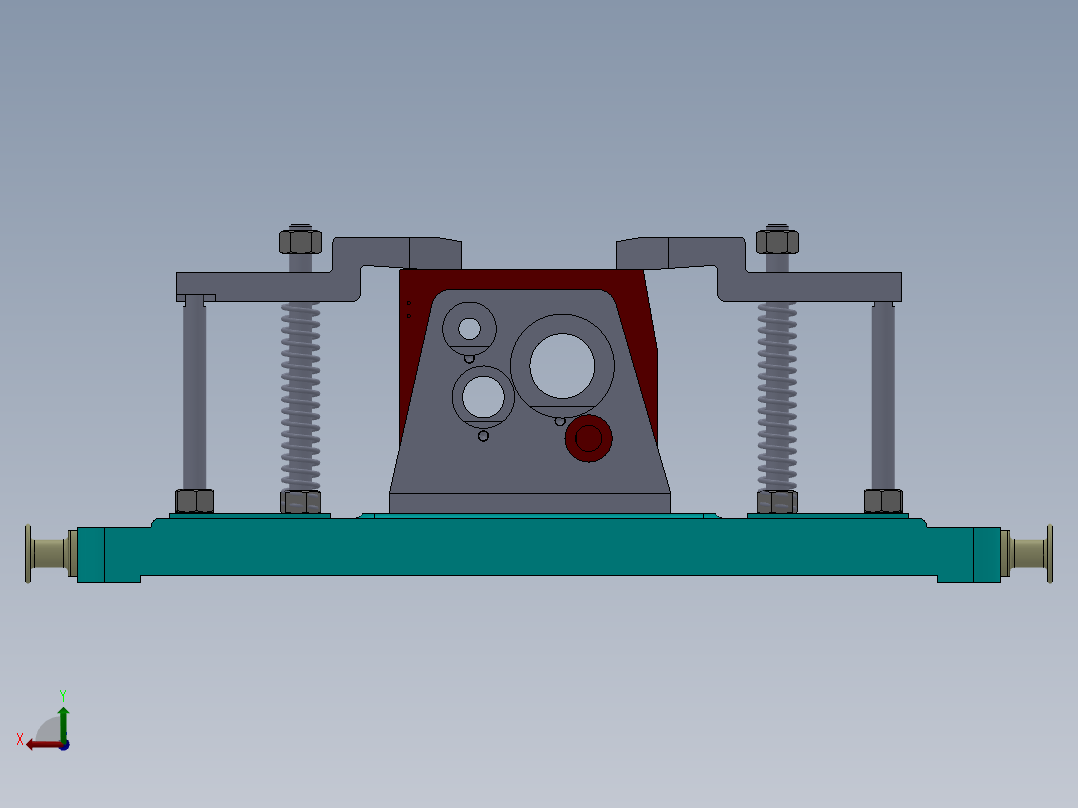 箱体加工工艺及专用夹具设计【三维建模+CAD图+全套卡片】后视图