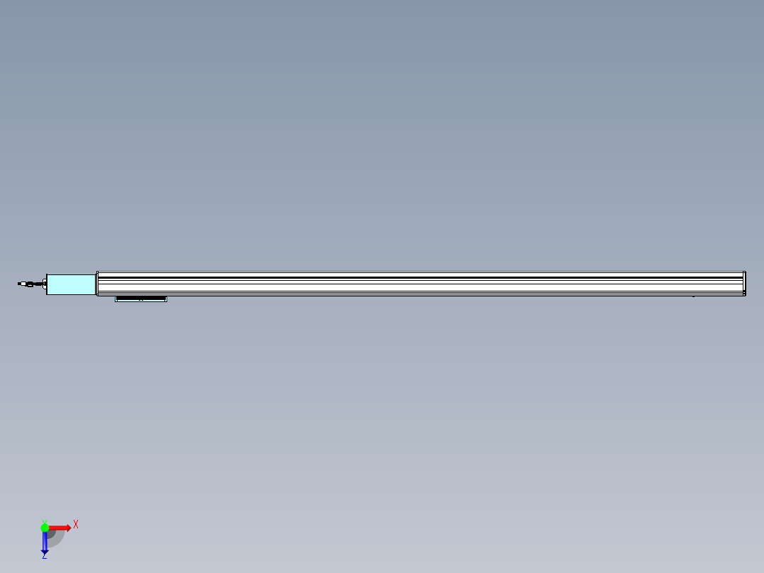 威洛博VBC同步带传动一无尘环境VBC14-L45-S1700-BR-ZP40-C3俯视图