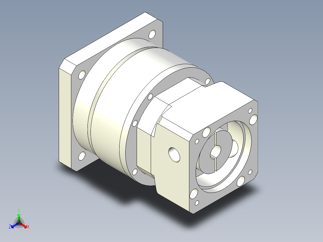 直齿孔PLF120-L2-LC 14-73-98.43-M6.stp正等轴测图
