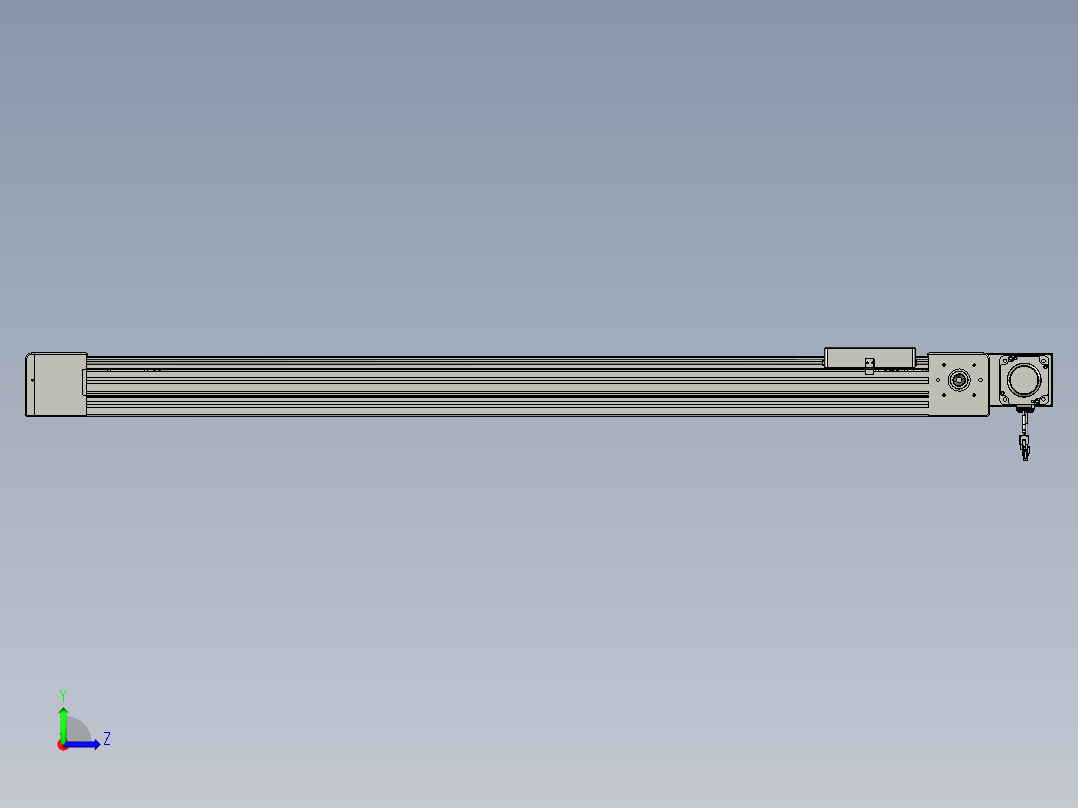 威洛博直线电机模组EB8-L100-S1200-BL-P75-MS3左视图