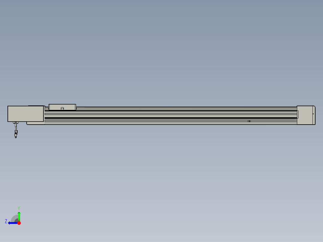 威洛博直线电机模组EB8-L100-S1200-BL-P75-MS3右视图