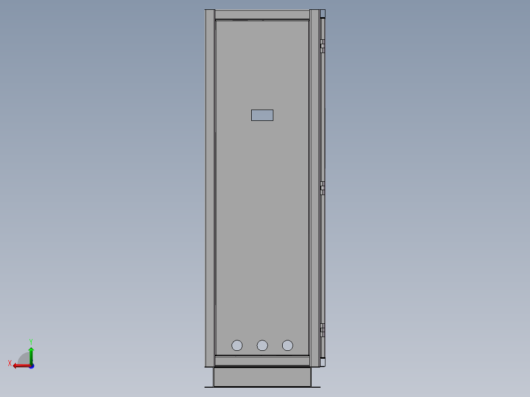 基础电柜后视图