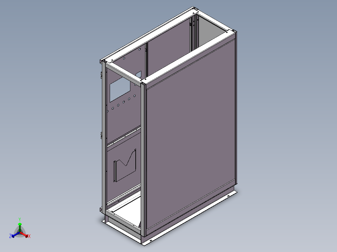 基础电柜正等轴测图