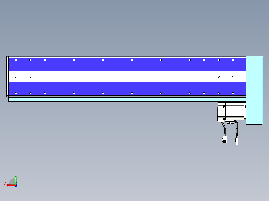 威洛博VC丝杆传动-无尘环境VC14-Lxx-C-S550-BL-ZP40-C3后视图