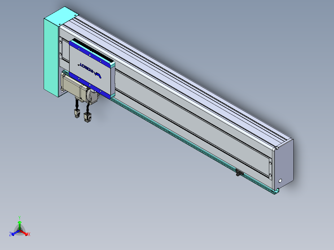 威洛博VC丝杆传动-无尘环境VC14-Lxx-C-S550-BL-ZP40-C3正等轴测图