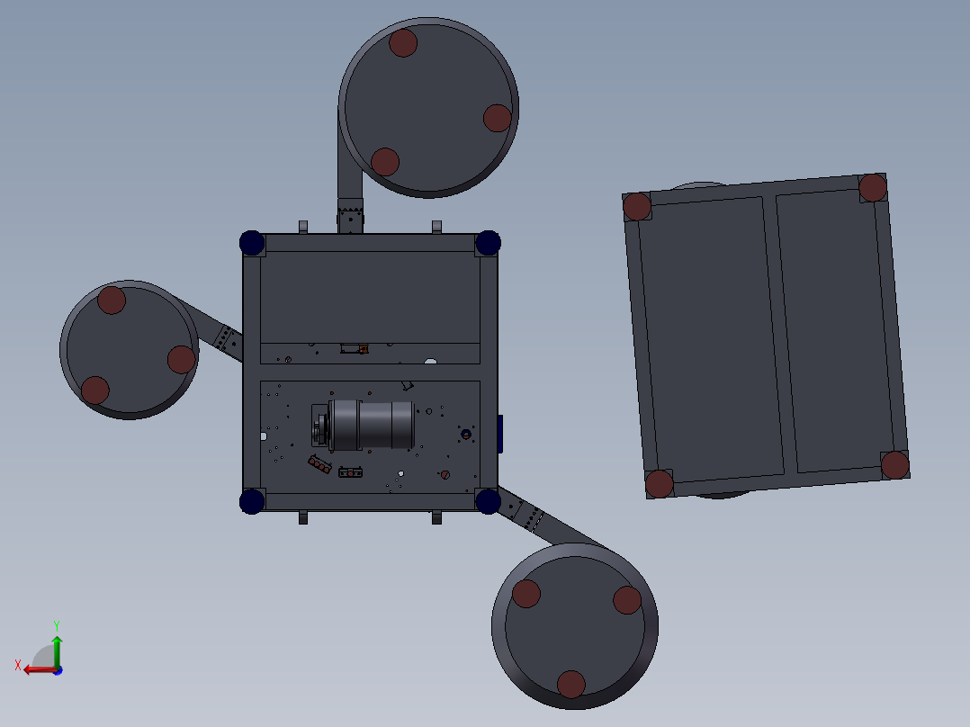 洗发水瓶盖组装机后视图