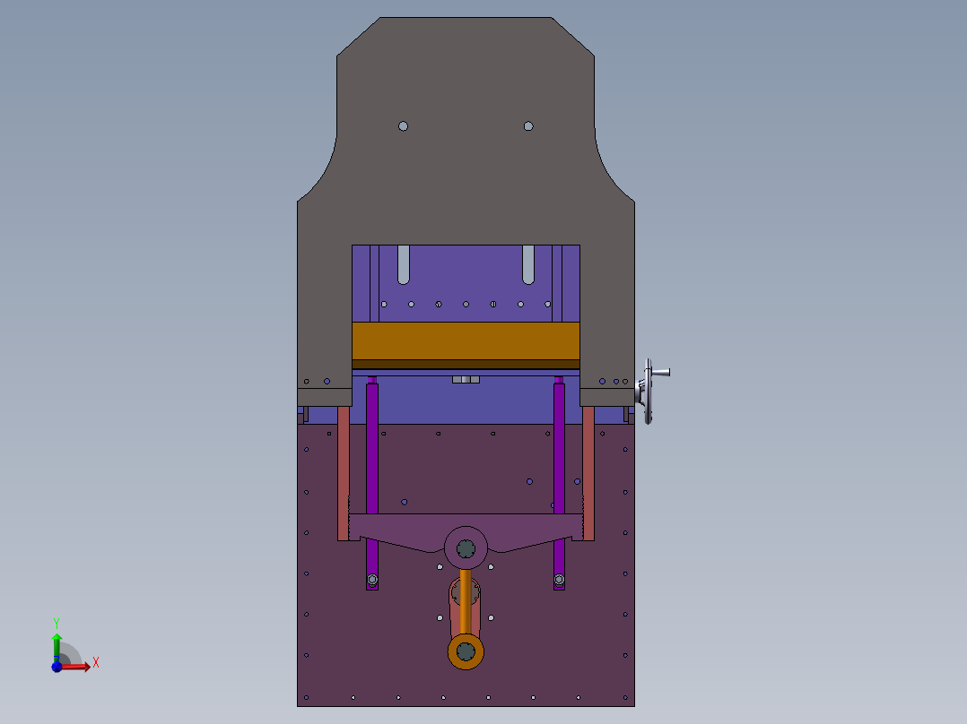 鞋厂层皮切片机前视图