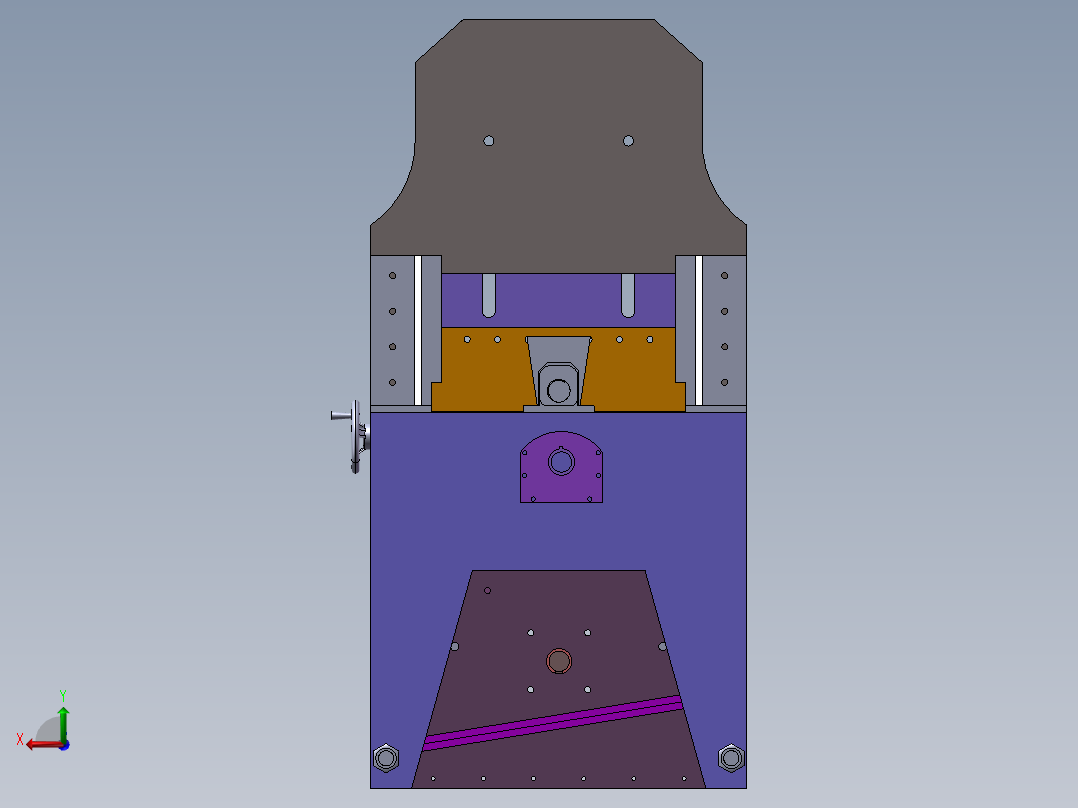 鞋厂层皮切片机后视图