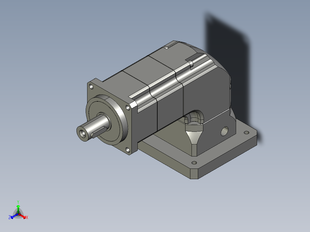 斜齿ZPGH060-L2 19-80-100-M6.STEP正等轴测图