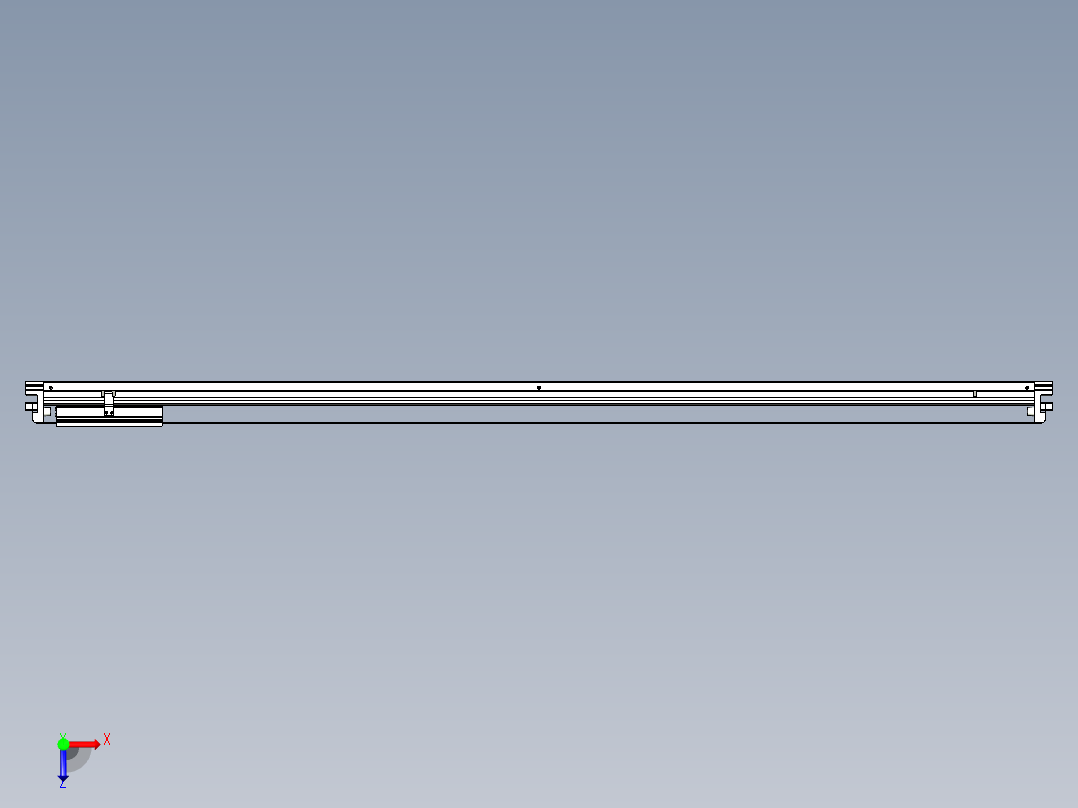 威洛博VL系列直线电机模组-VL17E3-S1700俯视图