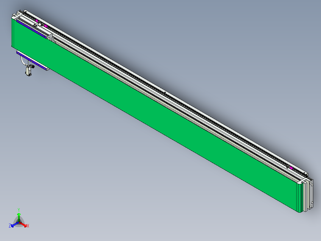 威洛博VL系列直线电机模组-VL17E3-S1700正等轴测图